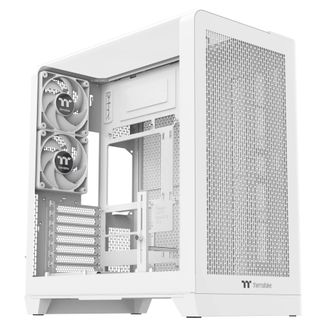 Thermaltake CA-11F-00M6WN-00 View 390 Air Curved Tempered Glass ATX Mid Tower Case Snow Edition