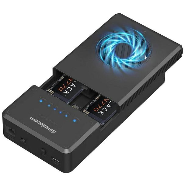 Simplecom SD560 Dual Bay NVMe M.2 SSD Enclosure