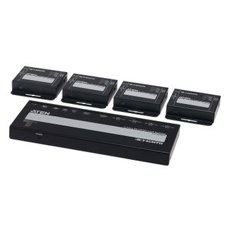 ATEN VS1824KIT-AT-U 4-PORT 4K HDMI CAT 6 SPLITTER WITH RECEIVERS