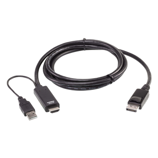 ATEN 2L-7D02HDP True 4K 1.8m HDMI To DisplayPort Cable Kit