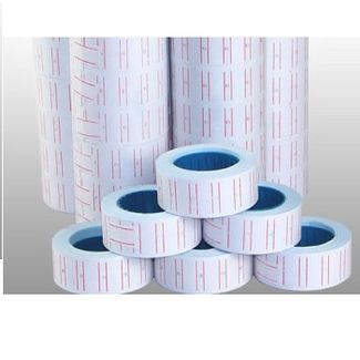 White Label for MX5500EOS Label with Double Red Line Printed 21mm X12MM for MX5500EOS 