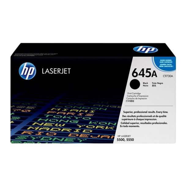 HP C9730A 645A BLACK TONER 13000 PAGE YIELD FOR CLJ 5500 5550
