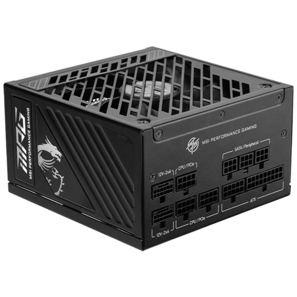 MSI MPG A1250GS PCIE5 1250W Gold 80+ PCIe 5.1 Fully-Modular ATX Power Supply