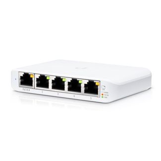 Ubiquiti USW-Flex-Mini-5 USW Flex Mini 5 Port Managed Gigabit Switch - 1x PoE Input - 5 Pack - No PSU