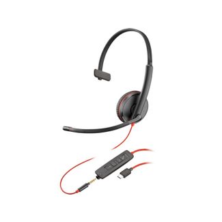 Poly 80S05A6 Blackwire C3215 UC Mono Corded Headset 3.5mm & USB-C
