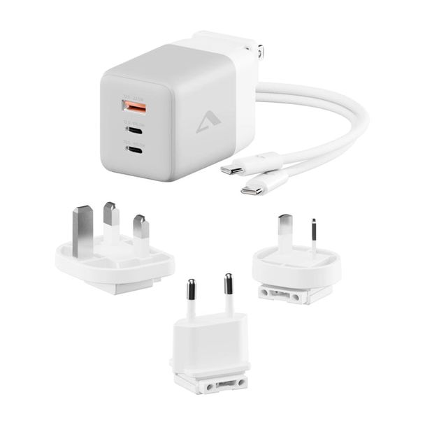 ALOGIC WCM3X100G 3X100 Rapid Power 100W Multi Country Travel GaN Charger