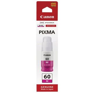 Canon GI60M GI60 Magenta Ink Bottle For Canon PIXMA MegaTank G6060 and G6065 series printers.