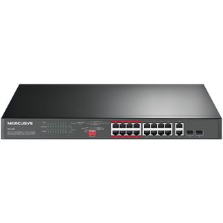 Mercusys MS120GP 20-Port Gigabit Rackmount Switch with 16-Port PoE+