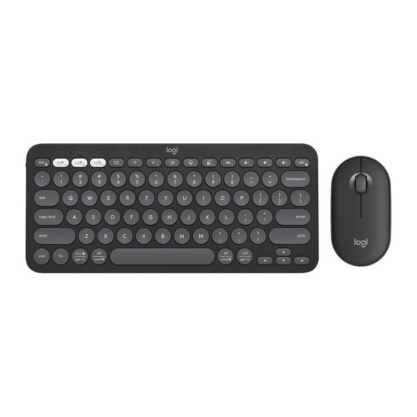 Logitech 920-012187 Pebble 2 Wireless Keyboard & Mouse Combo Tonal Graphite