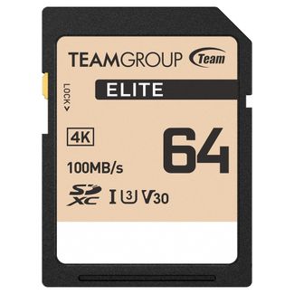 Team TESDXC64GIV3069 Elite SDXC 64GB UHS-I U3 V30 SD Memory Card