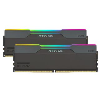 KLEVV KD5AGUA80-60A300G CRAS V RGB 32GB (2x 16GB) DDR5 6000MHz C30 Desktop Memory Black