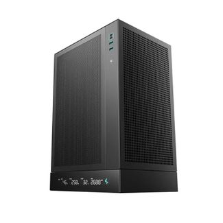 DeepCool R-CH170-BKNPI0D-G-1 CH170 DIGITAL Black mITX Case with Mesh Side Panels