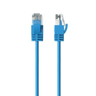 Cruxtec RF6A-015-BL Ultra-Thin CAT6A UTP Ethernet Cable Blue 1m
