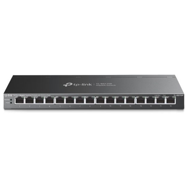 TP-Link TL-SG116P 16 Port Gigabit Desktop Switch with 16 Port POE+