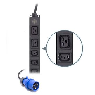 Serveredge SEDG-12-C13C19-32A Basic 12 Port IEC PDU (10) IEC C13 Output (2) IEC C19 Output& (1) IP44 Input Plug  32A 240 V