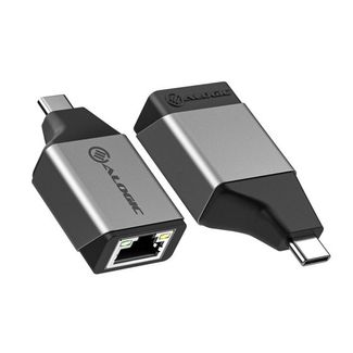 Alogic ULCGEMN-SGR Ultra MINI USB-C (Male) to RJ45 Gigabit Ethernet (Female) Adapter