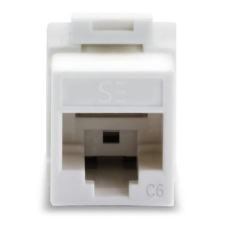 Serveredge UKSUC6-10WH Universal Cat6 UTP RJ45 Modular Keystone Jack - White - Pack of 10