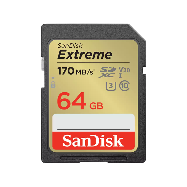 SanDisk SDSDXV2-064G-GNCIN 64GB Extreme SDXC UHS-I Memory Card
