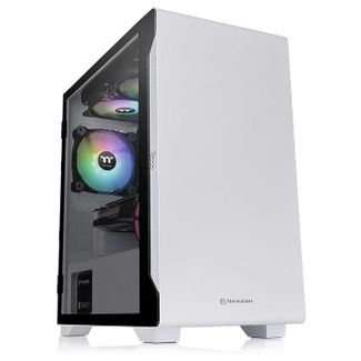 Thermaltake CA-1Q9-00S6WN-00 S100 Snow Edition Tempered Glass Micro ATX Case