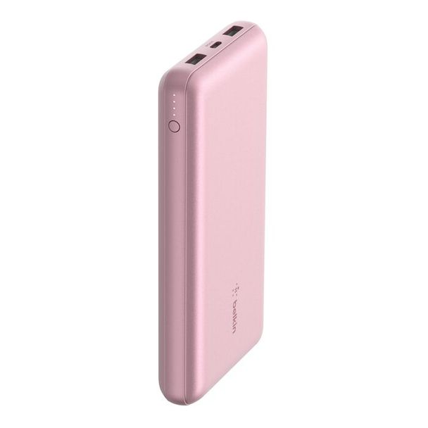 Belkin BPB012btPK BoostCharge Power Bank 20K Triple-Port Pink