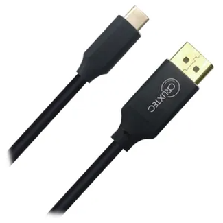 Cruxtec CD4K-05-BK USB-C Male to Displayport Male Cable 5m Black -4K/60Hz