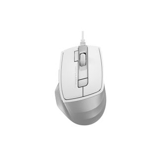 A4tech ERAMA707 FM45S Air Fstyler Wired Silent Click Mouse USB Silver White