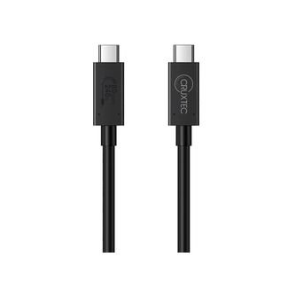 Cruxtec CTC-80G-2MBK USB4 USB-C Full-Feature Coaxial Cable 2m 240W 80Gpbs 8K@60Hz
