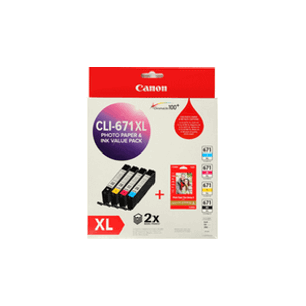 Canon CLI671XLVP CLI671XL VALUE Pack (1 X CLI671XL BK/C/M/Y)