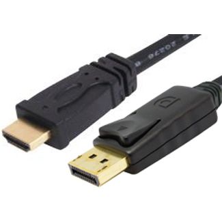 Comsol DP-HDMI-MM-02 2M DisplayPort Male to HDMI Male Cable
