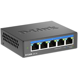 D-Link DMS-105 5-Port Unmanaged Switch with 5 Multi Gigabit Ethernet Ports