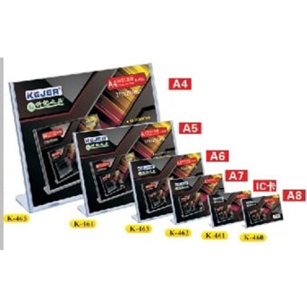 L-Shape Slanted Sign Holder A7 Landscape - K462