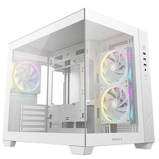 DeepCool R-CG330-WHNGM3-G CG330 3F WH mATX Compact PC Case White