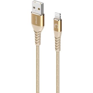 Comsol ALKVGD 1.2m USB-A to Lightning Cable Reinforced with Aramid Fibre Gold