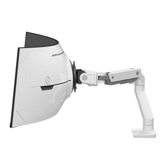 Ergotron 45-693-216 HX Desk Single Monitor Arm with VHD Pivot for 57" White