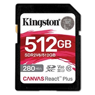 Kingston SDR2V6/512GB Canvas React Plus SDXC Card 512GB