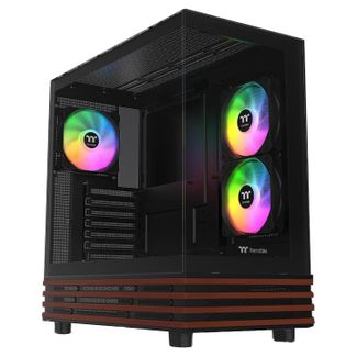 Thermaltake CA-1Y7-00M1WN-WS View 270 Plus WS ARGB Mid Tower E-ATX Case Black Wood Edition