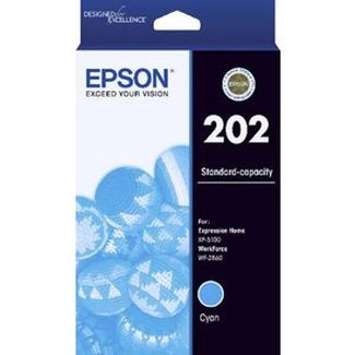 EPSON C13T02N292 202 STD CYAN INK FOR XP-5100 WF-2860