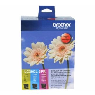 Brother LC39CL3PK Cyan, Magenta and Yellow Ink Cartridges Multipack