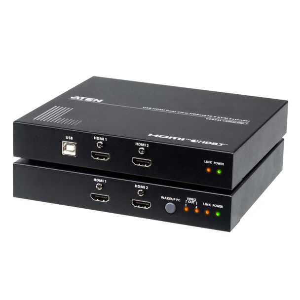 ATEN CE824-AT-U USB HDMI Dual View HDBaseT 2.0 KVM Extender