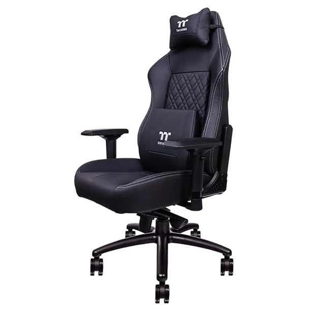 Thermaltake GGC-XCR-BBLFDL-TW X Comfort TT Premium Edition Real Leather Gaming Chair - Black