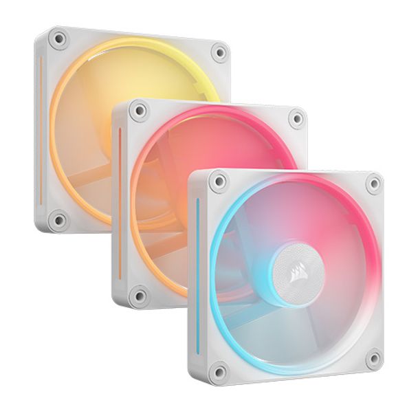 Corsair CO-9051054-WW iCUE LINK LX120R RGB White 120mm RGB Fan Triple Pack