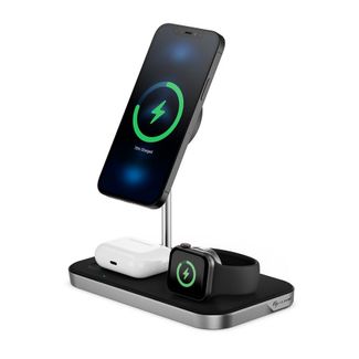 ALOGIC MSP31CS15WAU MagSpeed 3-in-1 Wireless 15W Charging Station with 20W Wall Adapter