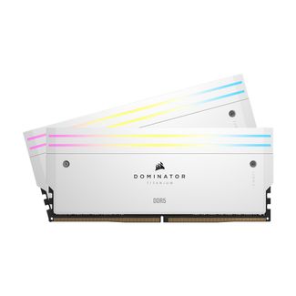 Corsair CMP32GX5M2X7000C34W Dominator Titanium 32GB (2 x 16GB) DDR5 7000MHz CL34 1.45V XMP Memory White