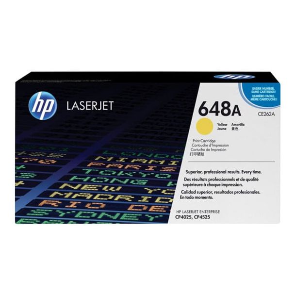 HP CE262A 648A YELLOW TONER 11000 PAGE YIELD FOR CLJ CP4025 CP4525