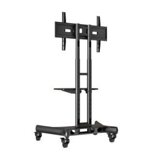 Atdec AD-TVC-45 Mobile TV Cart Black Supports Up to 65" & 45kg - Adjustable height