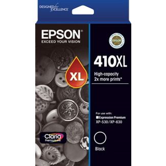 Epson C13T339192 410XL High Capacity Claria Premium - Black Ink Cartridge (XP-530, XP-630)