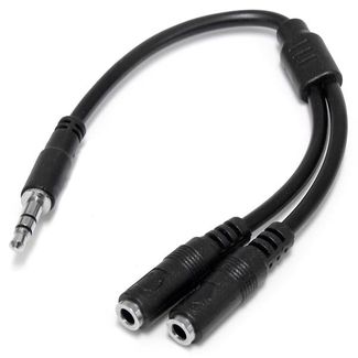 StarTech MUY1MFFS Slim Stereo Y Cable 3.5 to 2x 3.5mm