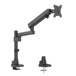 Infinity INF752-C012P Single Monitor Pole-Mounted Heavy-Duty Mechanical Monitor Arm 17"-40" Black
