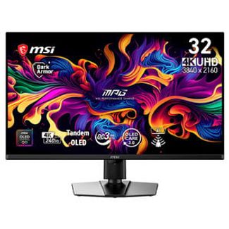 MSI MPG 322UR QD-OLED X24 31.5" UHD 240Hz HDRTB500 USB-C Gaming Monitor