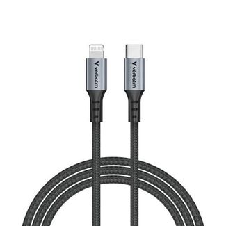 Verbatim 31844 Sync and Charge USB-C to Lightning Cable Black 1.2m
